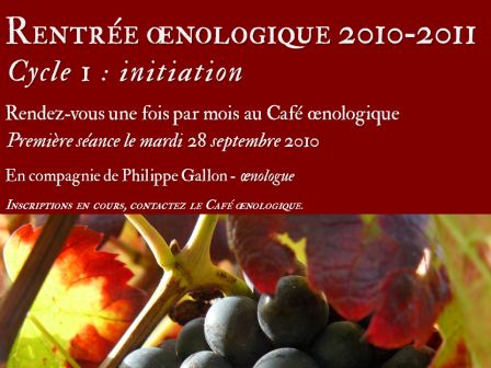 Cours d'oenologie 2010/2011